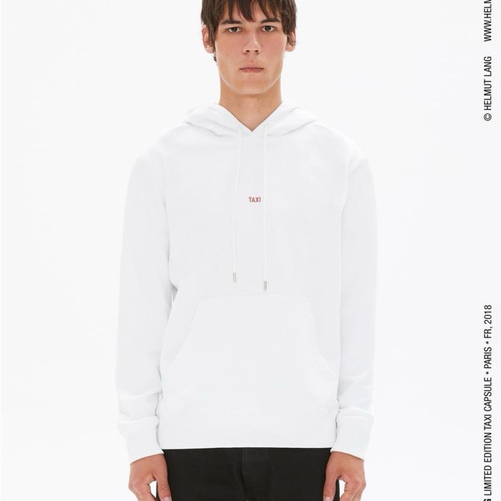 Helmut‎ Lang Taxi Hoodie in Paris White Size Large